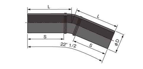 22 1/2°ショートベンド／SDR11