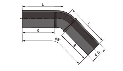 45°ショートベンド／SDR11