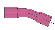 22 1/2°ベンド（HT-22 1/2B）